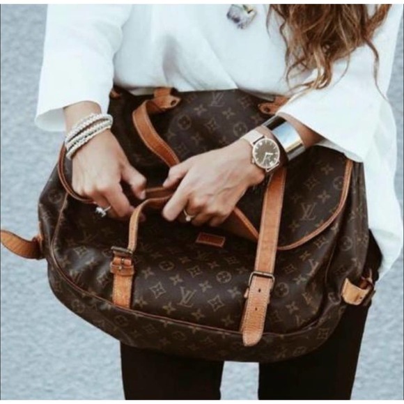 💎✨EXTRA LARGE✨💎 LOUIS VUITTON Saumur 43 Monogram